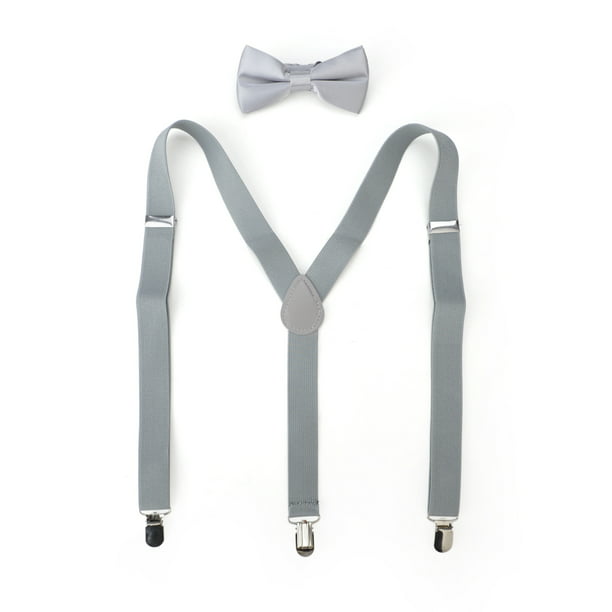 New Extra WIDE Suspender and Bow Tie Elastic Y-Shape 1.5" Wide Suspender